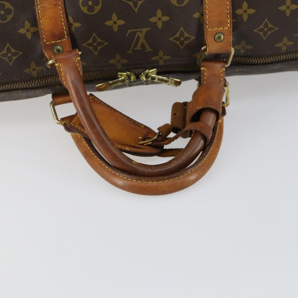 LOUIS VUITTON Monogram Keepall 60 Boston Bag M41422 LV Auth 163895