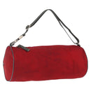 PRADA Sports Shoulder Bag Nylon Red Silver Auth 163901-1
