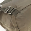 PRADA Backpack Nylon Khaki Silver Auth 163902-15
