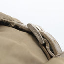 PRADA Backpack Nylon Khaki Silver Auth 163902-10