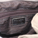 PRADA Backpack Nylon Khaki Silver Auth 163902-18