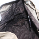 PRADA Backpack Nylon Khaki Silver Auth 163902-22