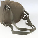 PRADA Backpack Nylon Khaki Silver Auth 163902-9