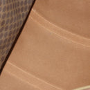 CELINE Macadam Canvas Boston Bag PVC Leather Brown Gold Auth 163903-20