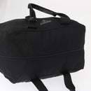 PRADA Boston Bag Nylon 2way Black Silver Auth 163905A-6