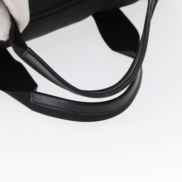 PRADA Boston Bag Nylon 2way Black Silver Auth 163905A