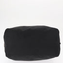 PRADA Boston Bag Nylon 2way Black Silver Auth 163905A-5
