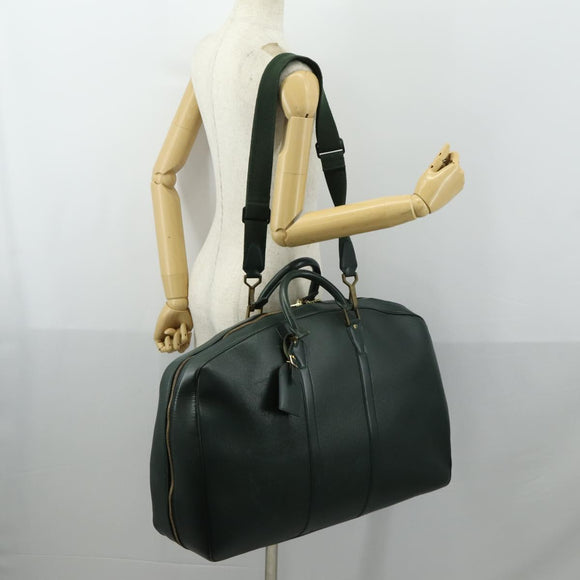 LOUIS VUITTON Taiga Elanga An Poche Boston Bag Acajou M30104 LV Auth 163911