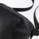 CELINE Shoulder Bag Leather Black Gold Auth 163914-16