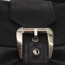 CELINE Shoulder Bag Leather Black Gold Auth 163914-17