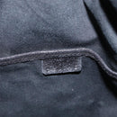 CELINE Shoulder Bag Leather Black Gold Auth 163914-18
