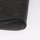 Christian Dior Honeycomb Canvas Shoulder Bag PVC Gray Gold Auth 163916-14