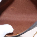 Christian Dior Honeycomb Canvas Shoulder Bag PVC Gray Gold Auth 163916-12