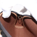 Christian Dior Honeycomb Canvas Shoulder Bag PVC Gray Gold Auth 163916-19