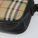 Burberrys Nova Check Shoulder Bag Canvas Beige Gold Auth 163922-9