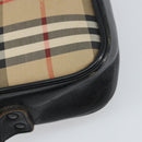 Burberrys Nova Check Shoulder Bag Canvas Beige Gold Auth 163922-16