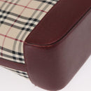 BURBERRY Nova Check Tote Bag Canvas Beige Gold Auth 163932-10