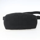 Salvatore Ferragamo Hand Bag Nylon 2way Black Silver Auth 163942-11