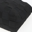 Salvatore Ferragamo Hand Bag Nylon 2way Black Silver Auth 163942-12