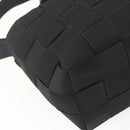 Salvatore Ferragamo Hand Bag Nylon 2way Black Silver Auth 163942-15