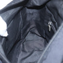 Salvatore Ferragamo Hand Bag Nylon 2way Black Silver Auth 163942-21