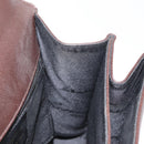 Salvatore Ferragamo Gancini Hand Bag Leather 2way Brown Gold Auth 163945-20