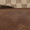 GUCCI GG Canvas Tote Bag Beige Silver 28893 Auth 163948-14