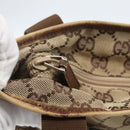 GUCCI GG Canvas Tote Bag Beige Silver 28893 Auth 163948-15
