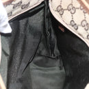 GUCCI GG Canvas Tote Bag Beige Silver 28893 Auth 163948-20