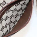 GUCCI GG Canvas Tote Bag Beige Silver 28893 Auth 163948-21