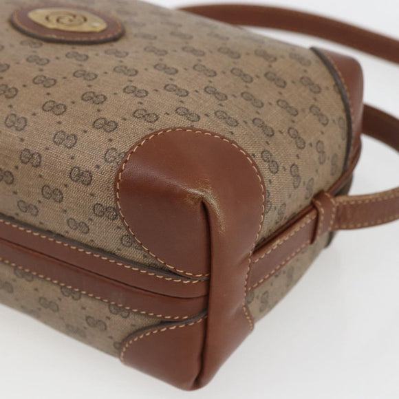 GUCCI Micro GG Supreme Shoulder Bag PVC Beige Gold 007 101 5294 Auth 163950