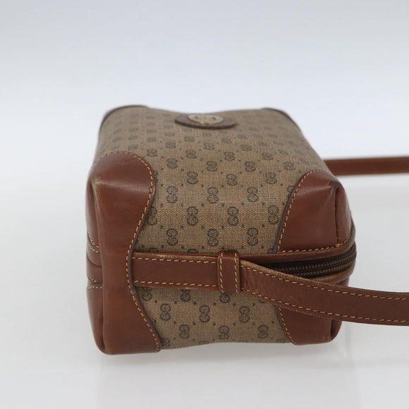 GUCCI Micro GG Supreme Shoulder Bag PVC Beige Gold 007 101 5294 Auth 163950