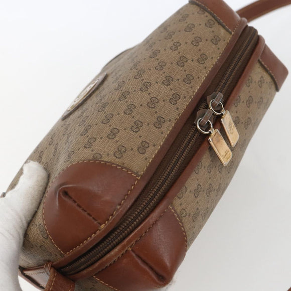 GUCCI Micro GG Supreme Shoulder Bag PVC Beige Gold 007 101 5294 Auth 163950
