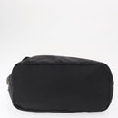 PRADA Hand Bag Nylon 2way Khaki Silver Auth 163952-11