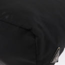 PRADA Hand Bag Nylon 2way Khaki Silver Auth 163952-15