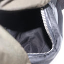 PRADA Hand Bag Nylon 2way Khaki Silver Auth 163952-23
