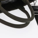 PRADA Hand Bag Nylon 2way Khaki Silver Auth 163952-7