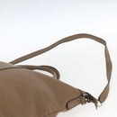 GUCCI Tote Bag Leather 2way Brown Silver 339550 Auth 163953-15