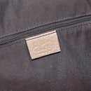 GUCCI Tote Bag Leather 2way Brown Silver 339550 Auth 163953-20