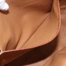 CELINE Macadam Canvas Tote Bag PVC Leather Brown Gold Auth 163954-21