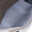 CELINE Macadam Canvas Tote Bag PVC Leather Black Gold Auth 163955-11