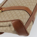 CELINE Macadam Canvas Shoulder Bag PVC Beige Gold Auth 163956-16