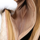 CELINE Macadam Canvas Shoulder Bag PVC Beige Gold Auth 163956-23