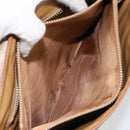 CELINE Macadam Canvas Shoulder Bag PVC Beige Gold Auth 163956-11