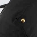 PRADA Hand Bag Nylon Black Gold Auth 163957-16