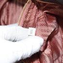 PRADA Hand Bag Nylon Black Gold Auth 163957-12