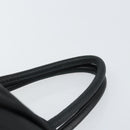 PRADA Hand Bag Nylon Black Gold Auth 163957-8