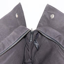 HERMES Her Line MM Hand Bag Canvas Gray Silver Auth 163958-19