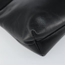 Salvatore Ferragamo Shoulder Bag Leather Black Gold Auth 163963-11