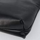Salvatore Ferragamo Shoulder Bag Leather Black Gold Auth 163963-12